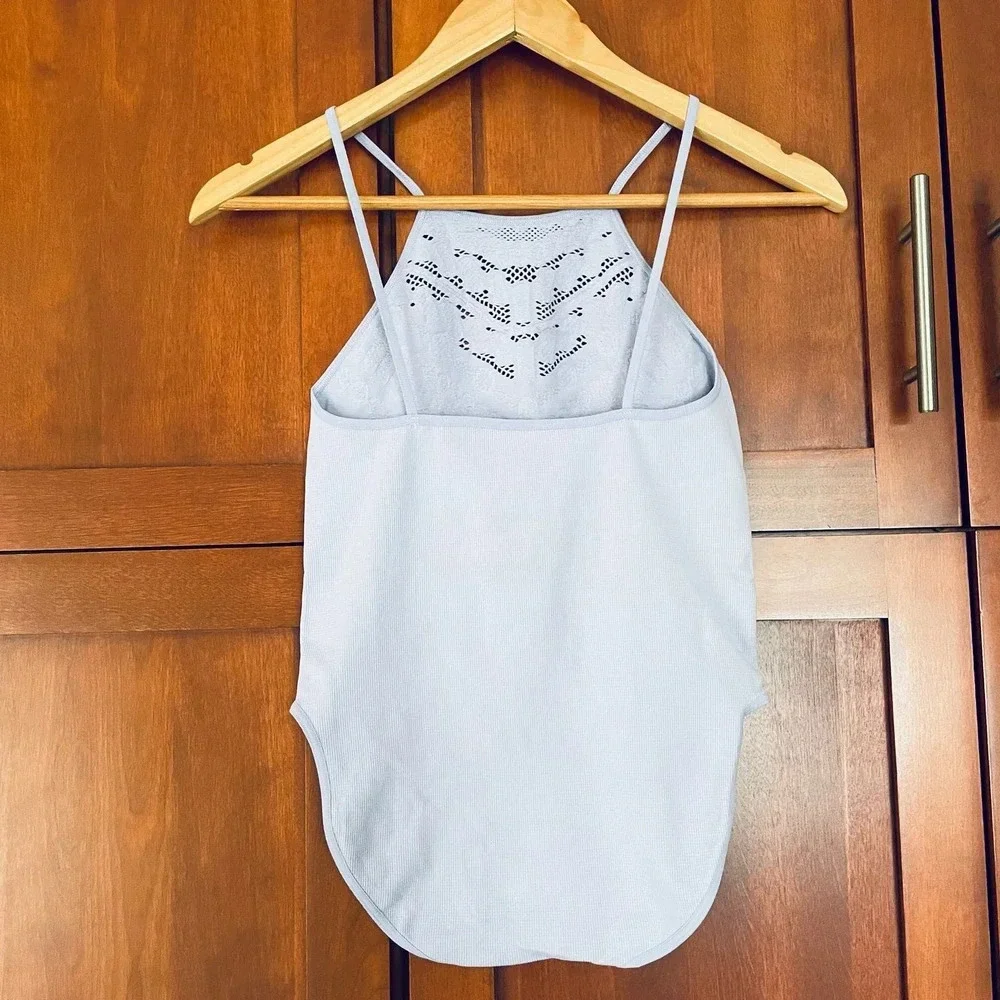 Free People Intimately Bodysuit Cutout Sleeveless Purple Size Medium/Large NEW